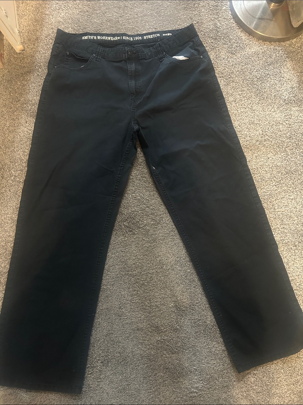 Smith's Workwear Relaxed Fit Stretch Jeans - Black